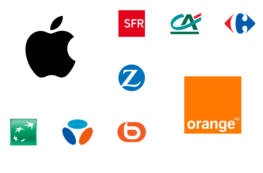 Mosaïque de logo d'autres marques proposant des assurances mobiles